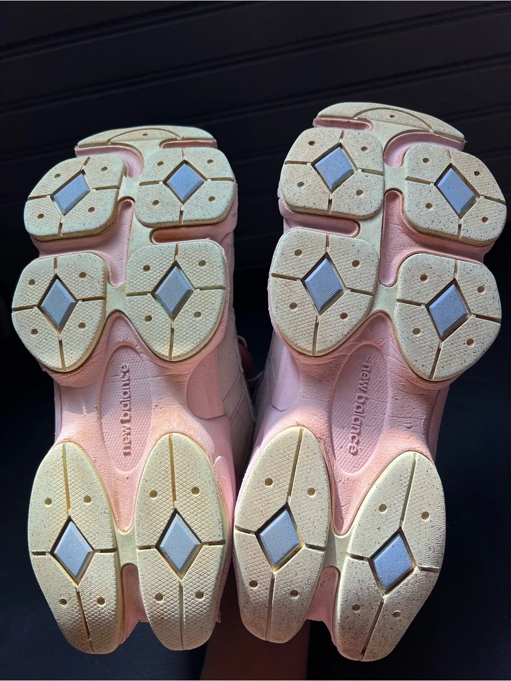 New Balance 9060 Women's Running Shoes Size 5.5 Pink, Green And Brown